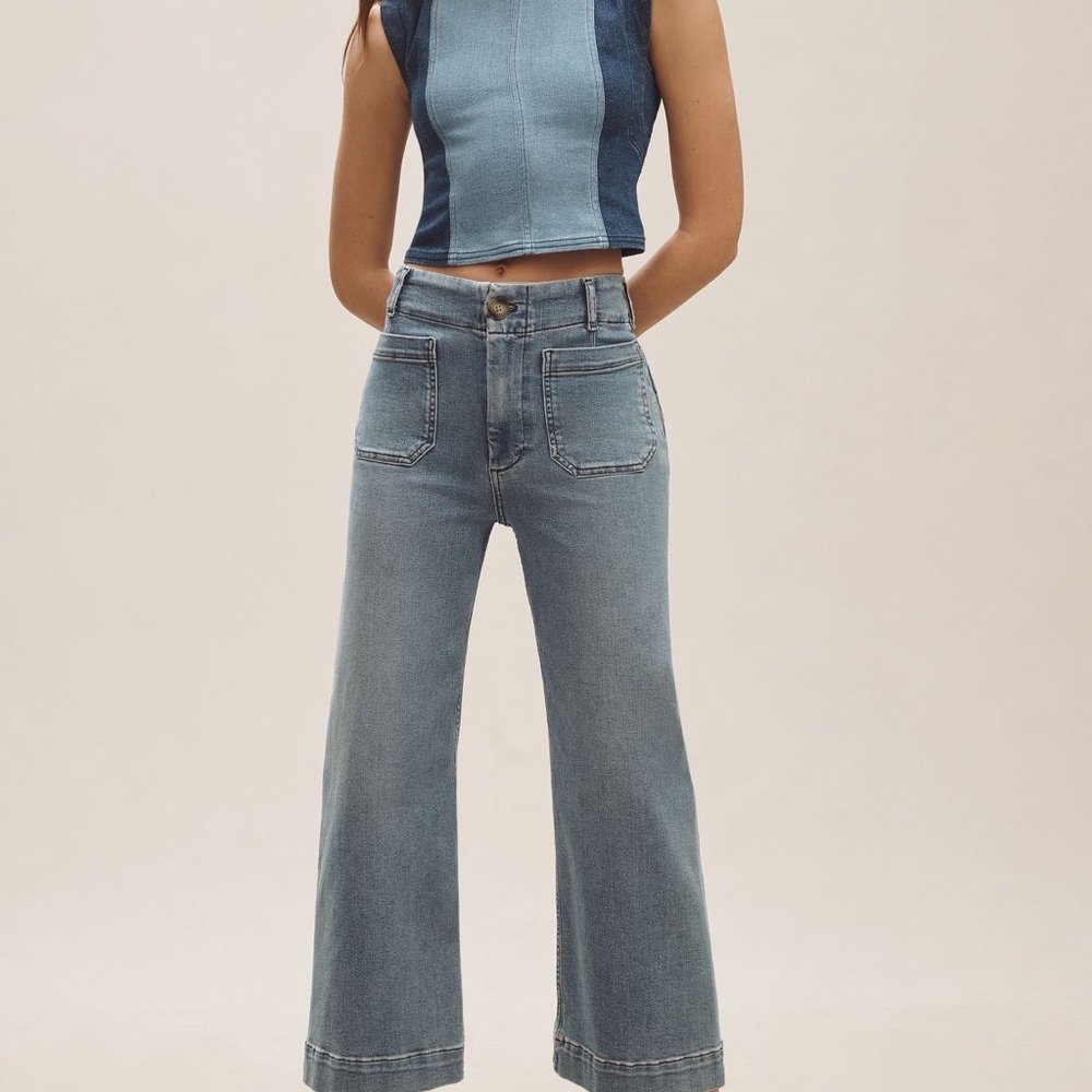 Anthropology Maeve The Colette Crop High-Rise Jeans